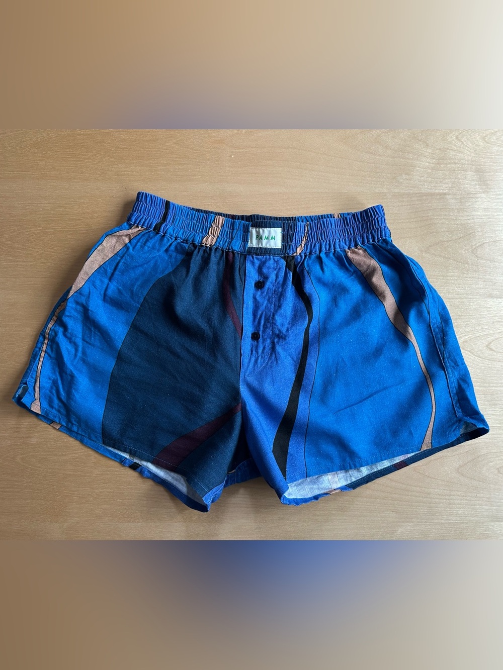 PAMM Boxer Shorts Linen/Rayon Blend Size 2